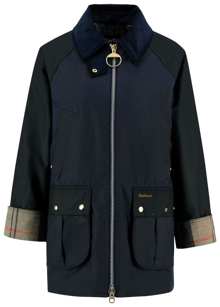 Barbour Kettlewell Wax Jacket NavyBlackDress Tartan