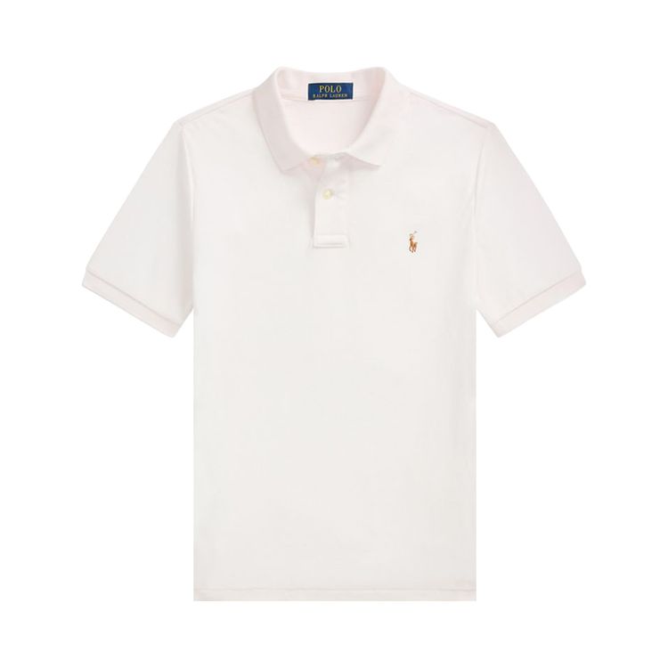 Polo Ralph Lauren Cotton Interlock Knit Polo White