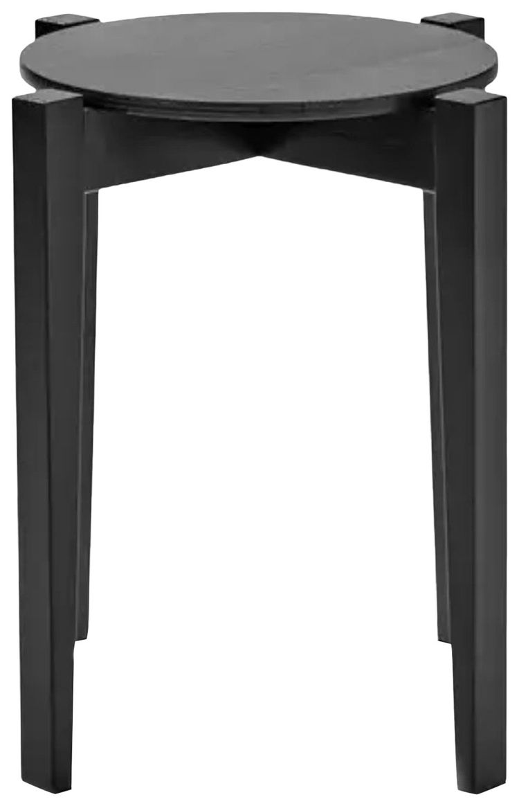Ann Demeulemeester x Serax Elois Stool Beech Black