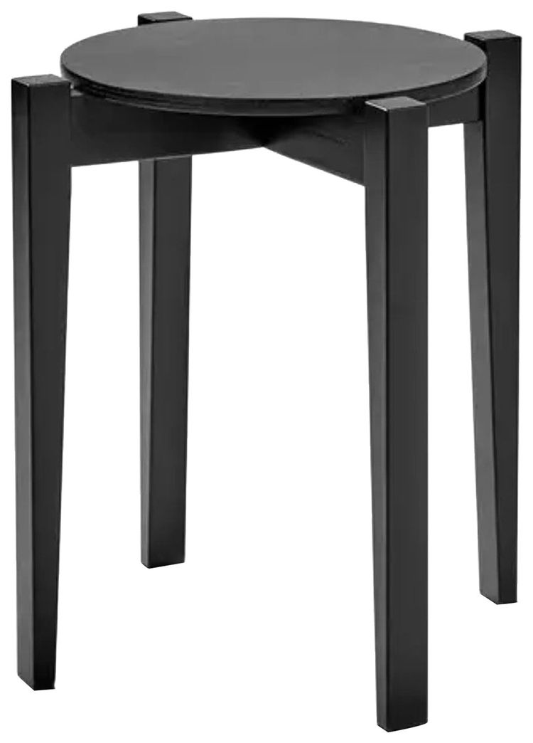 Ann Demeulemeester x Serax Elois Stool Beech Black
