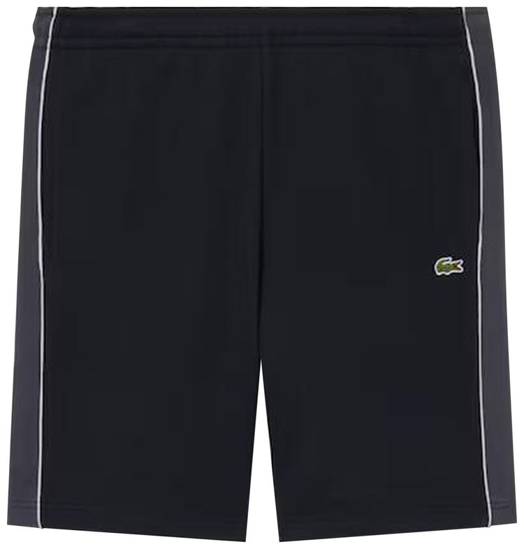 Lacoste Regular Fit Colorblock Fleece Shorts BlackbirdGraphite