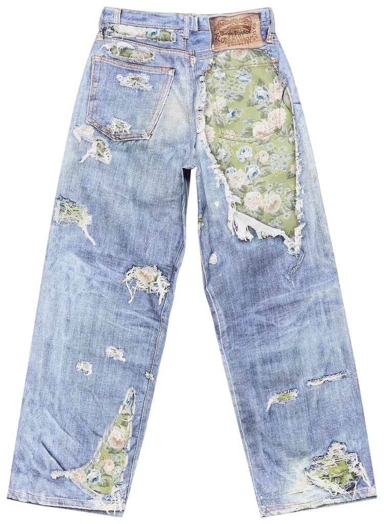 Acne Studios Trompe Loeil Jeans BlueGreen