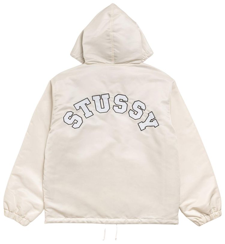 Stussy Hooded Coaches Jacket Bone