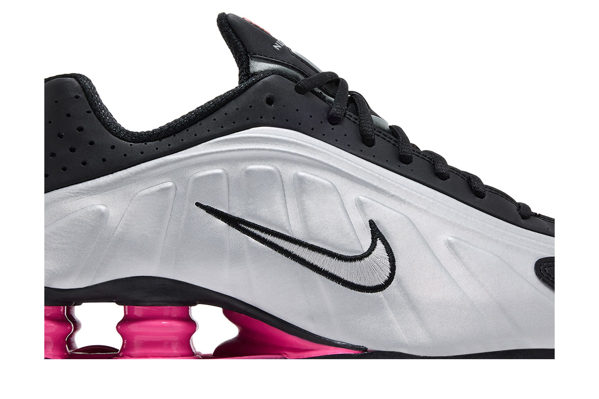 Buy Nike Wmns Shox R4 'Black Metallic Silver Pinksicle' - AR3565