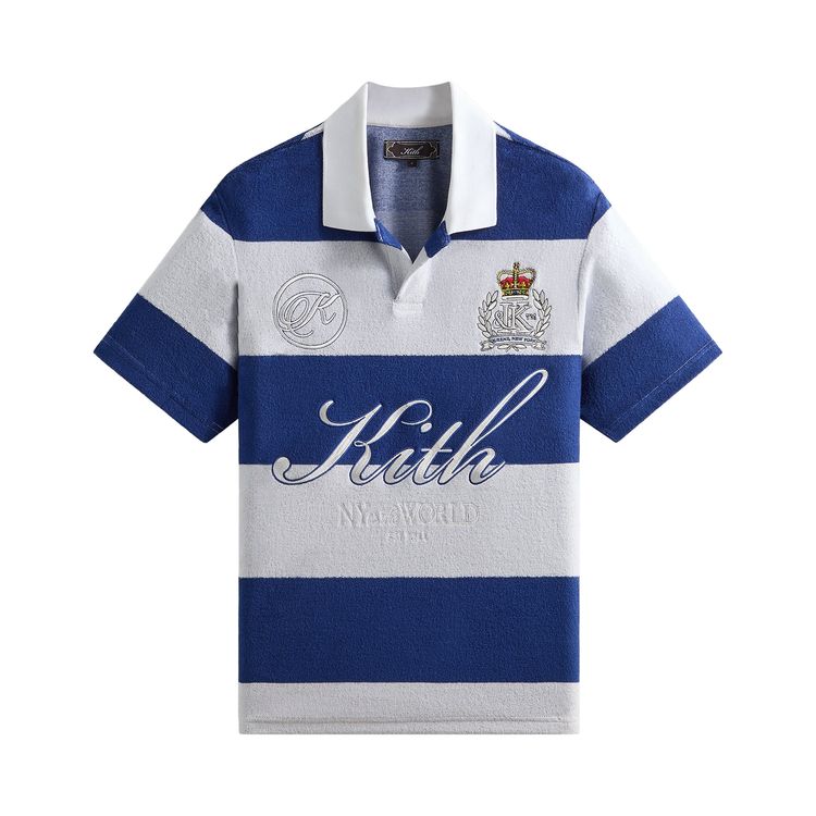 Kith Jacquard Towel Terry Ray Polo White