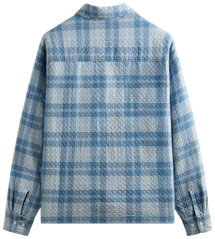 Kith Washed Indigo Plaid Henson Shirt Light Indigo