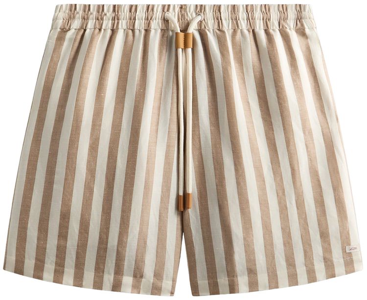 Kith Spun Silk Linen Stripe Kellen Short Chai