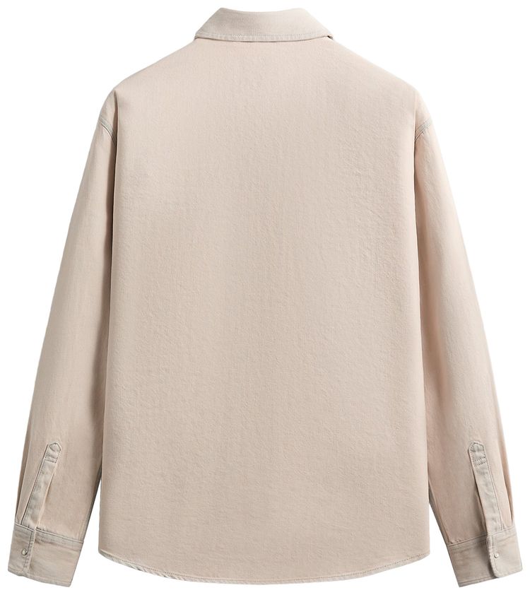 Kith Midweight Denim Long Sleeve Warwick Shirt Washed Pastel