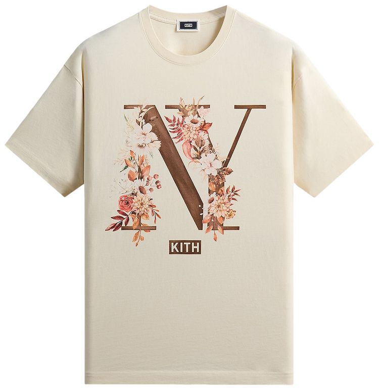 Kith Floral Ny Tee Sandrift