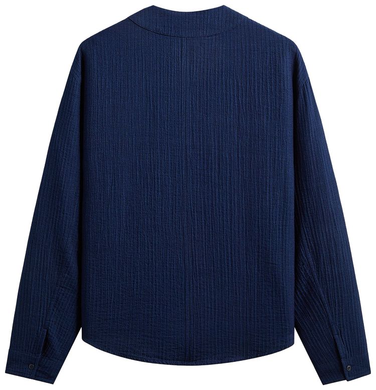 Kith Indigo Seersucker Townsend Shirt Dark Indigo