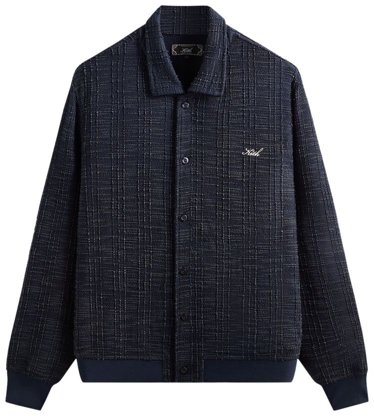 Kith High Twist Tweed Rhys Cardigan Nocturnal