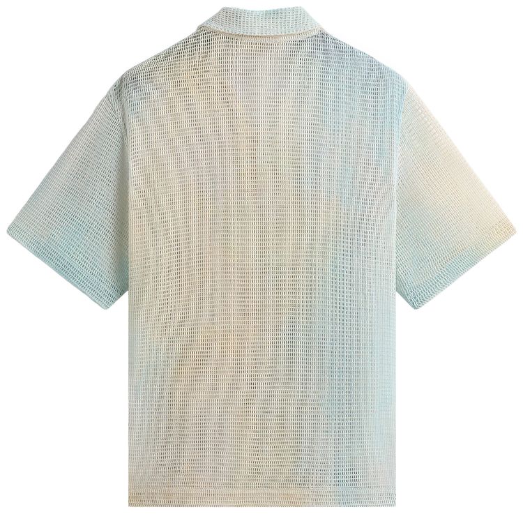 Kith Cloud Dye Cotton Mesh Thompson Camp Collar Shirt Larimar