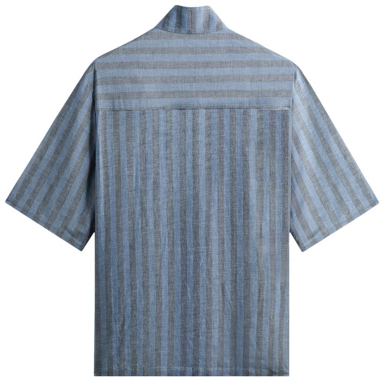 Kith Spun Silk Linen Stripe Colton Zip Front Shirt Guide