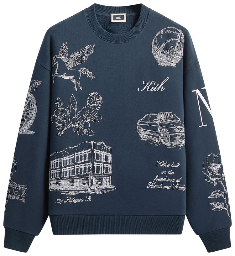 Kith New York To The World Nelson Crewneck Nocturnal