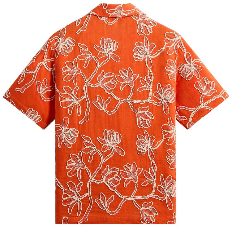 Kith Corded Floral Thompson Camp Collar Shirt Inferno
