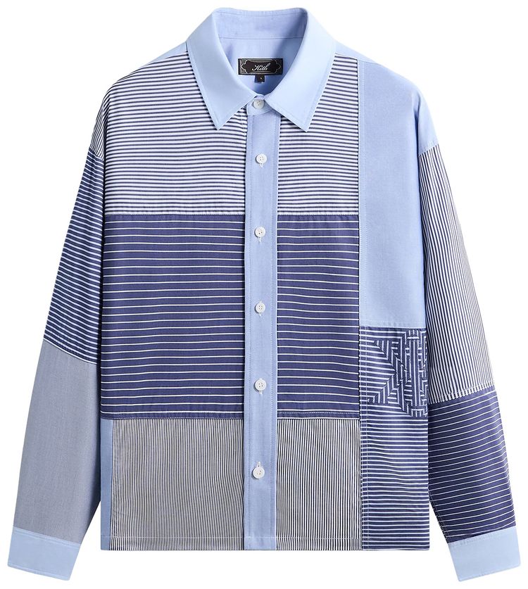 Kith Poplin Stripe Henson Shirt Darkshore