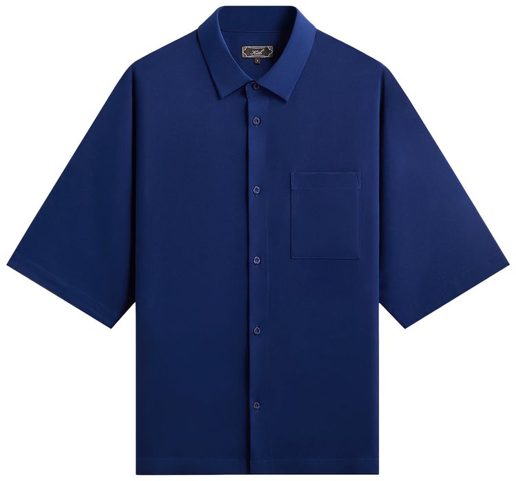 Kith Drape Twill Raf Shirt Deep Royal