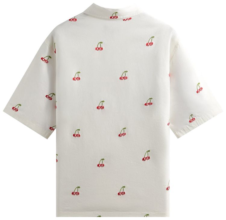 Kith Embroidered Cherry Oxford Cotton Harvey Shirt Sandrift