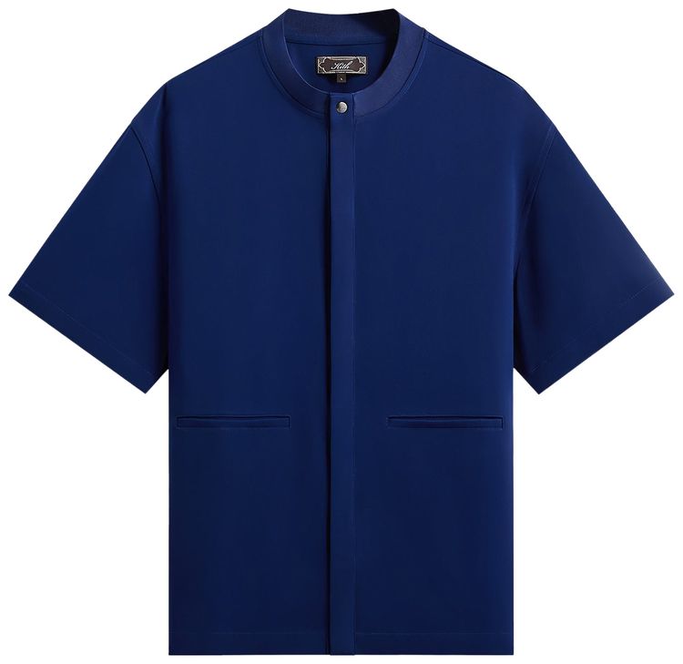 Kith Double Crepe Casper Shirt Deep Royal
