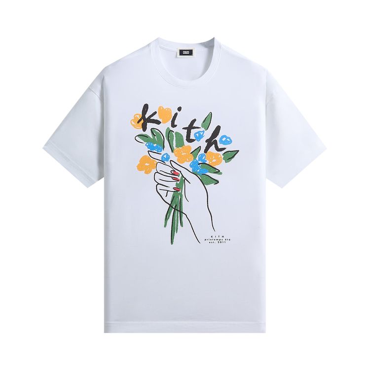 Kith Flowers Tee White