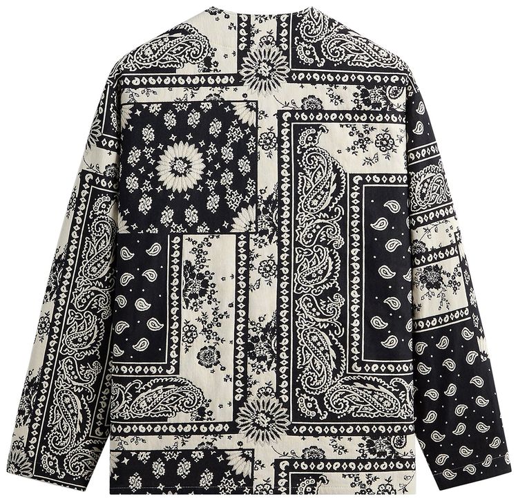 Kith Bandana Jacquard Long Sleeve Willis Shirt Nocturnal