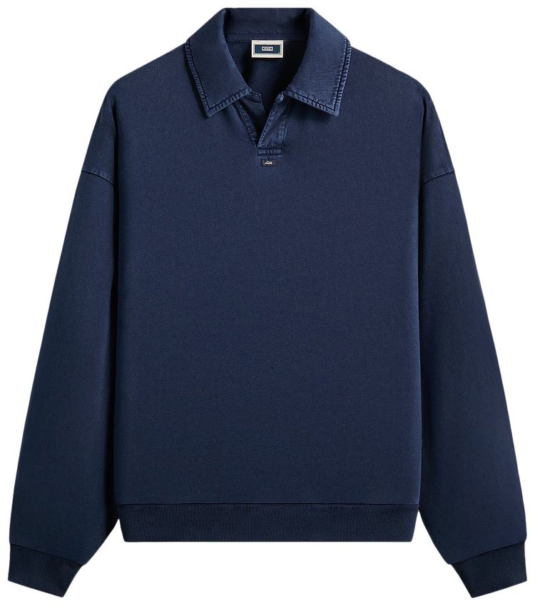 Kith Indigo Micro Fleece Nelson Pullover Dark Indigo