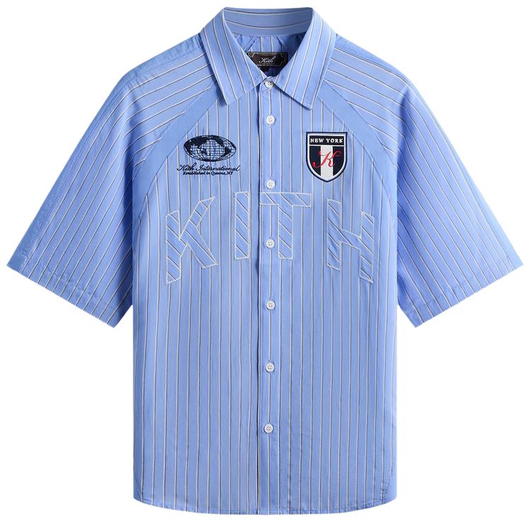 Kith Striped Poplin Shelton Shirt Bliss