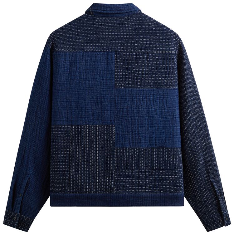 Kith Stitched Patchwork Connor Blouson Jacket Dark Indigo