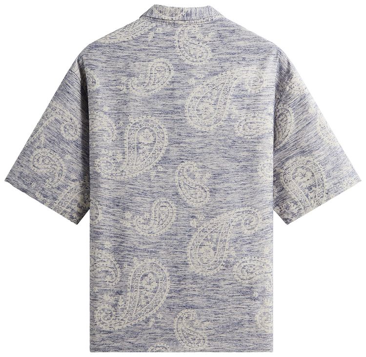 Kith Heathered Paisley Torin Shirt Light Indigo