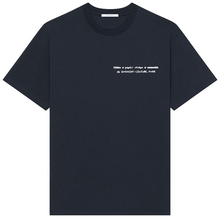 Givenchy Regular Fit T Shirt Night Blue