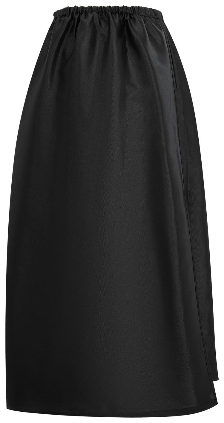 Bottega Veneta Washed Twill Skirt Double Black