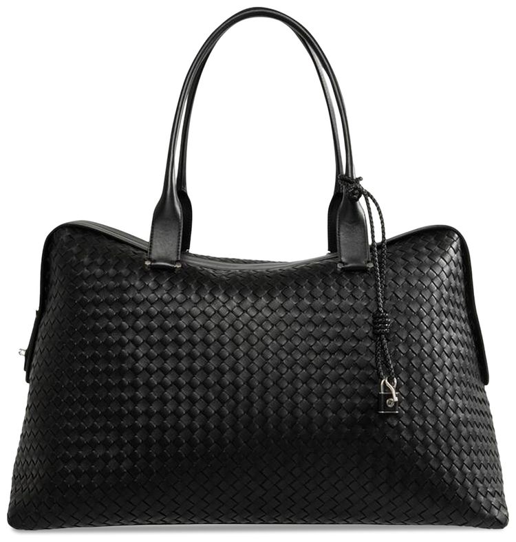 Bottega Veneta Small Weekender BlackSilver