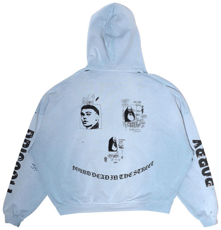 Paly Hollywood Bobby Driscoll Hoodie Baby Blue