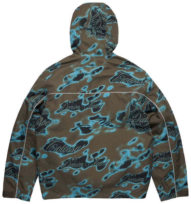 Denim Tears Cloud Camo Taped Seam Shell Jacket Green