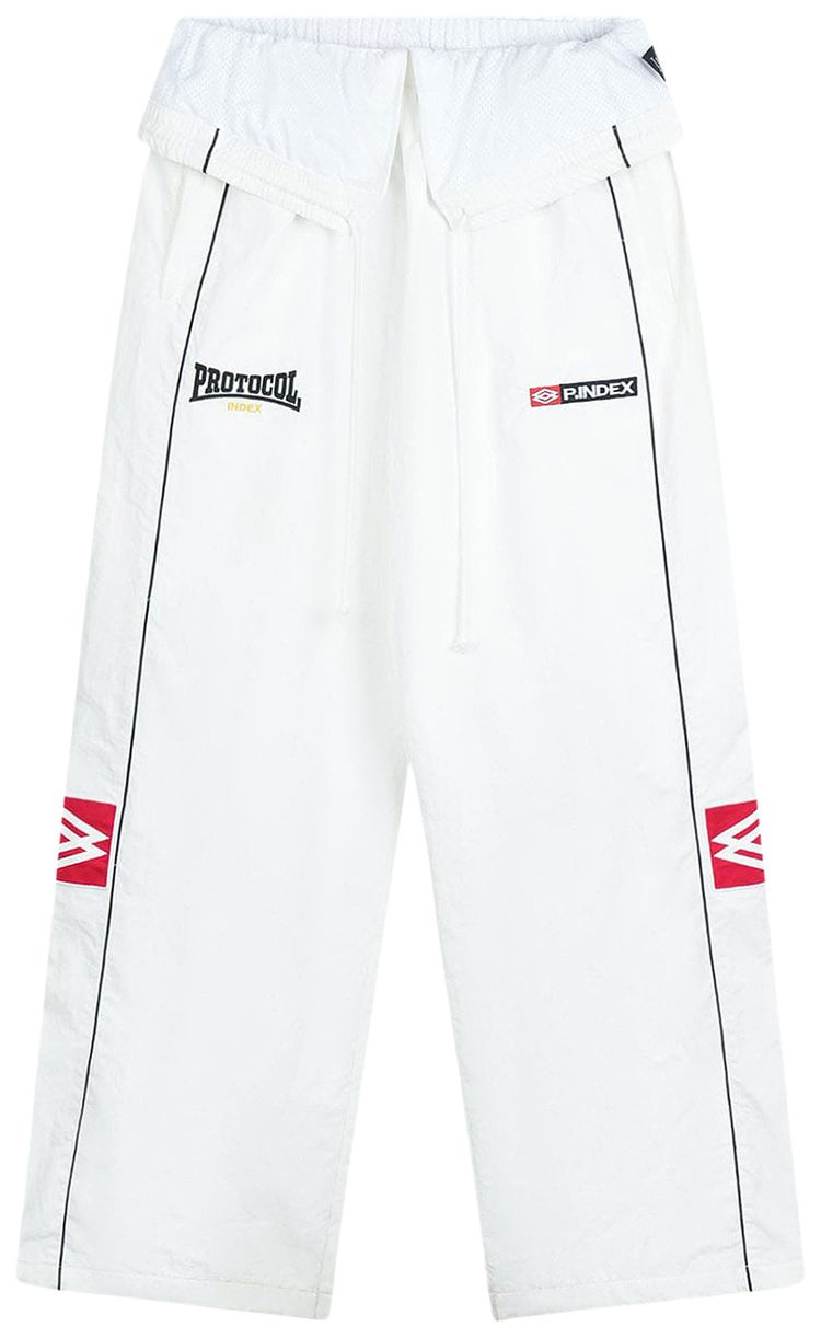 Protocol Index Folded Track Pants White