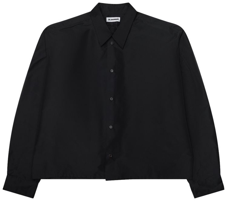 Jil Sander Technical Button Down Shirt Black