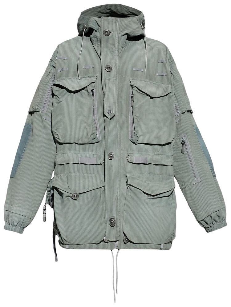 Maison Margiela Cargo Pocket Ripstop Coat Green