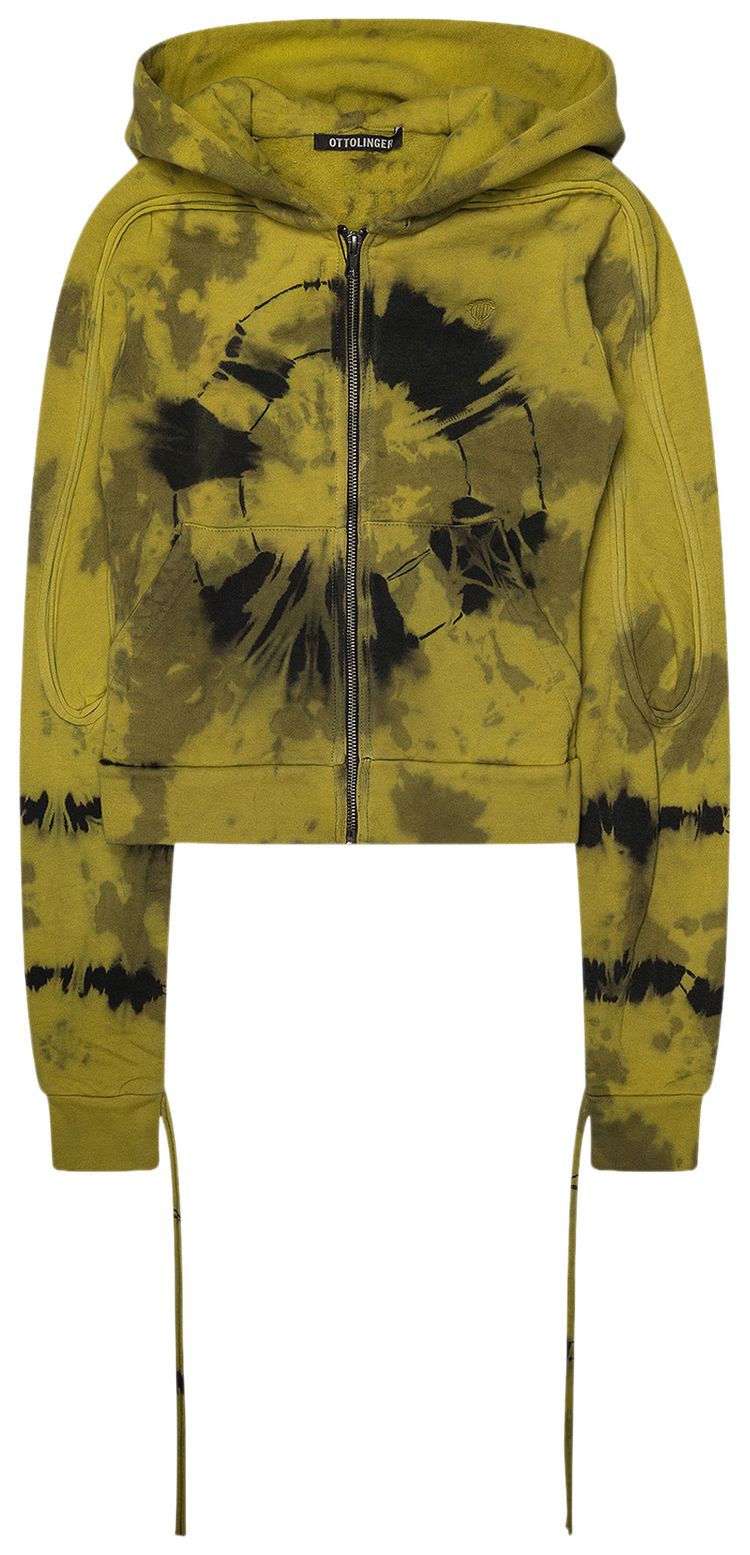 Ottolinger Tie Dye Sutured Zip Hoodie Multicolor