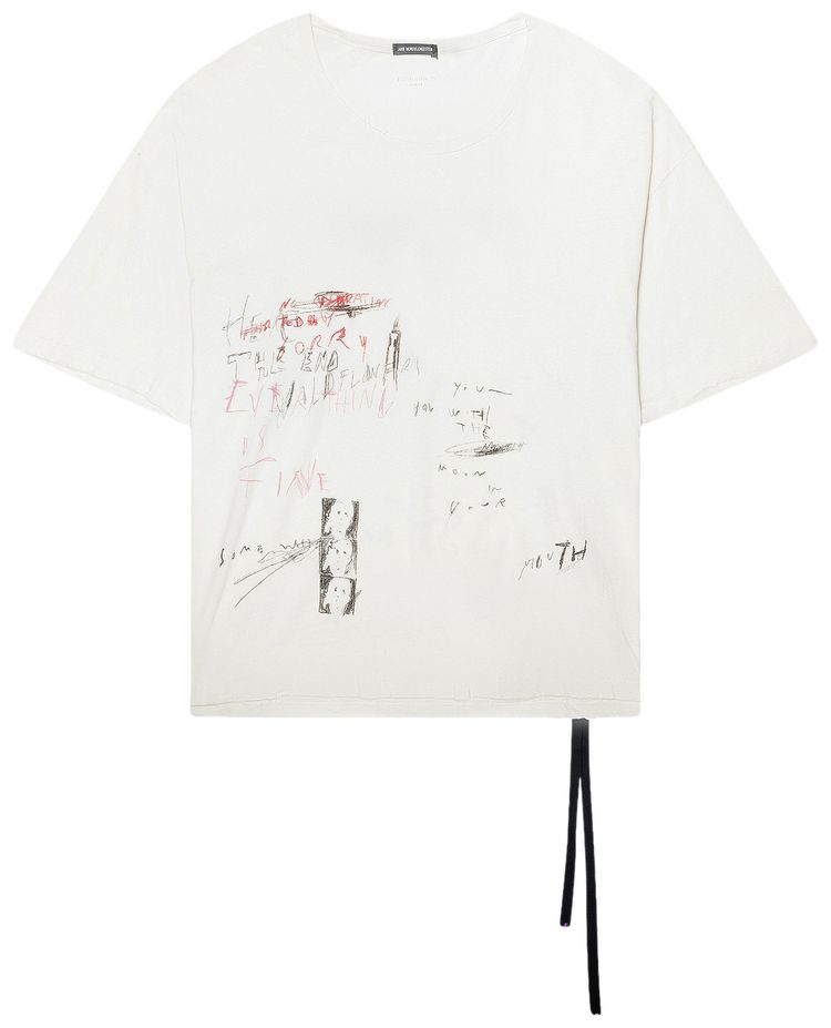 Ann Demeulemeester Everything Is Fine T Shirt Cream