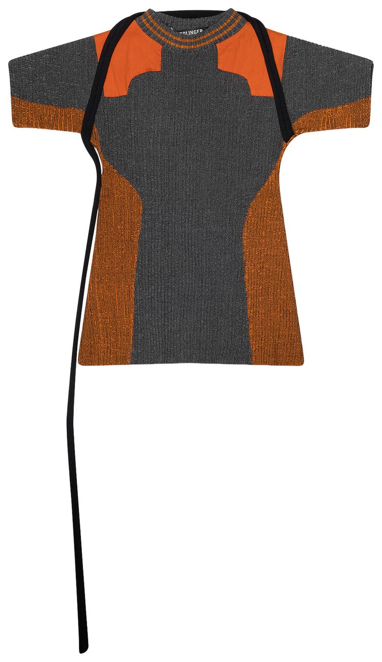 Ottolinger Textured Knit Team Shirt GreyOrange