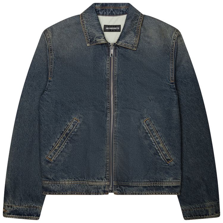 Ann Demeulemeester Rocco Slim Fit Zipped Blouson Blue