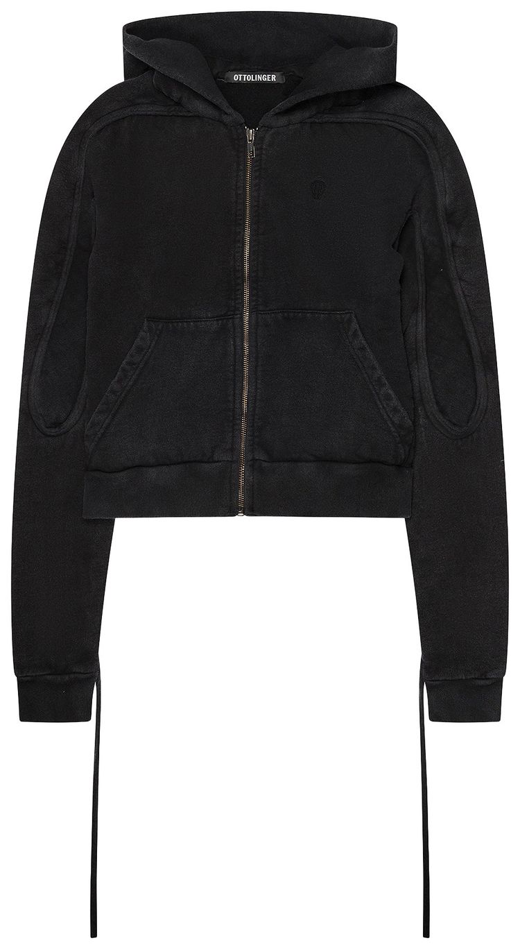 Ottolinger Sutured Zip Hoodie Black