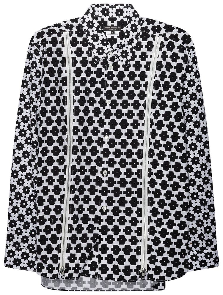 Comme des Garcons Homme Plus Pattern Zip Shirt Multicolor
