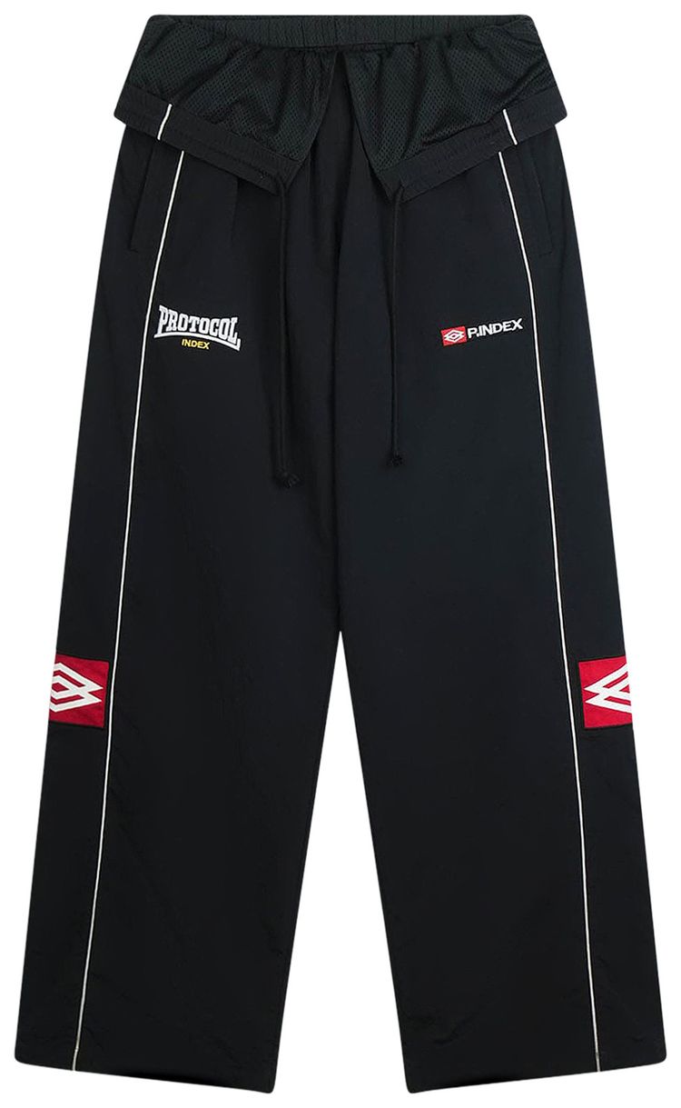 Protocol Index Folded Track Pants Black
