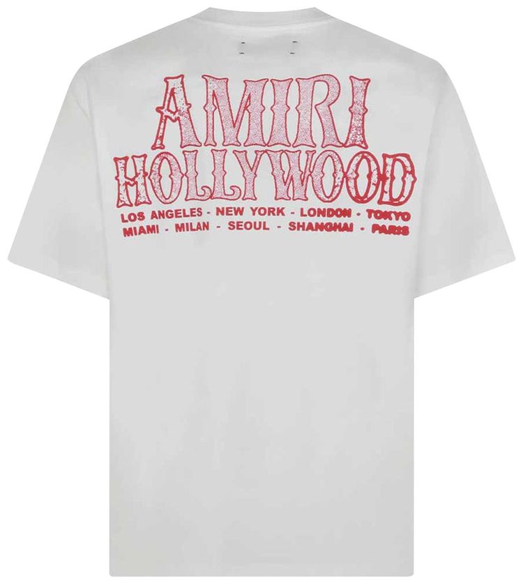 Amiri Hollywood Oversized Tee Ivory