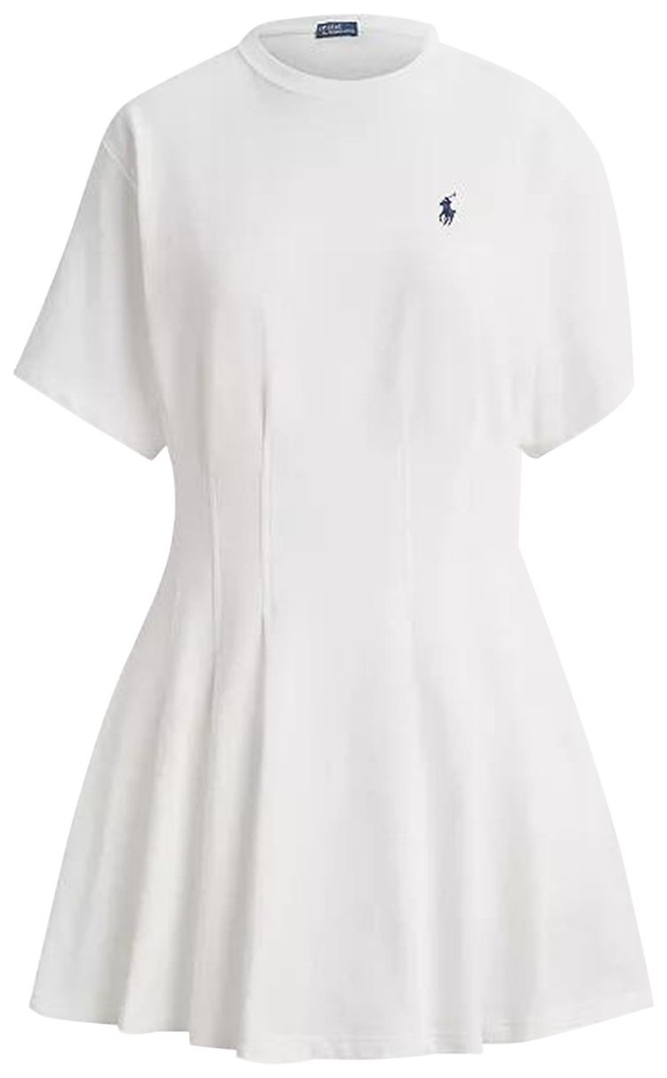 Polo Ralph Lauren Jersey Knit T Shirt Dress White