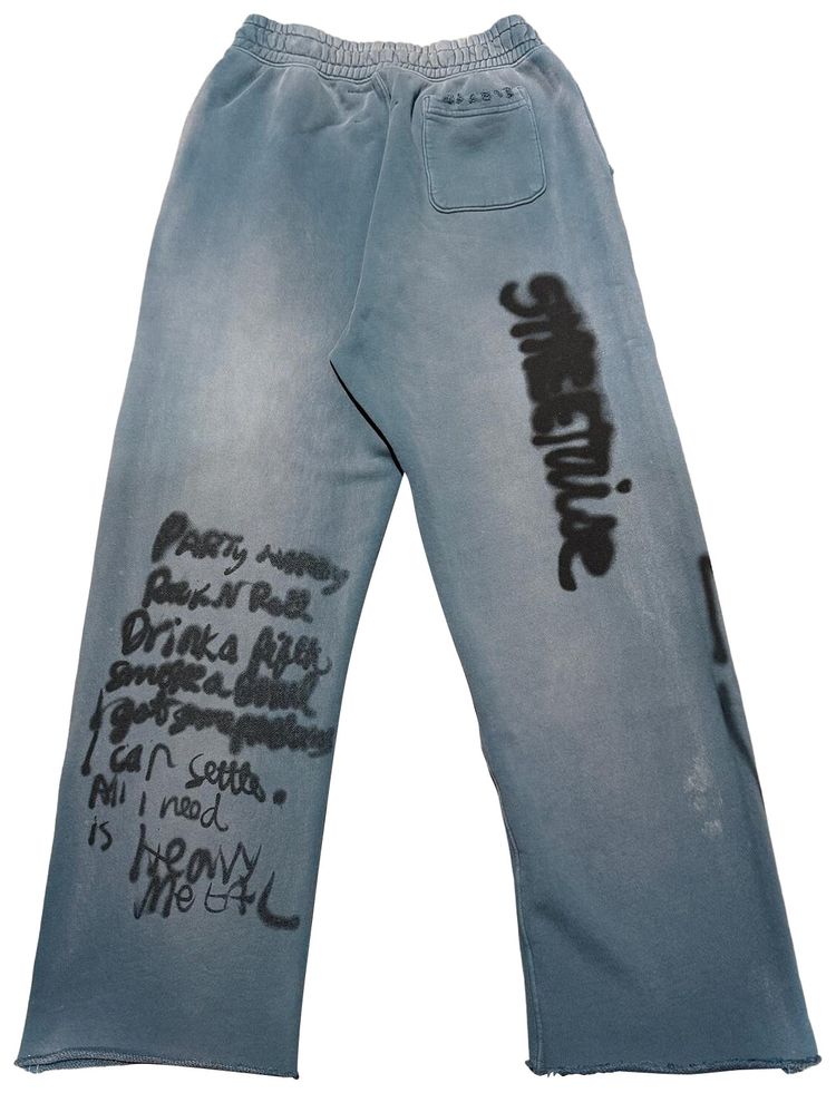 Paly Hollywood Streetwise Airbrush Sweatpant Turquoise