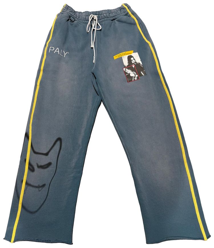 Paly Hollywood Streetwise Airbrush Sweatpant Turquoise