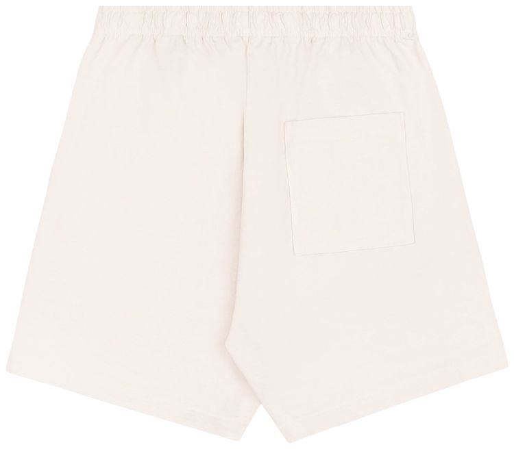 Sporty  Rich Varsity Crest Gym Short EcruNavy