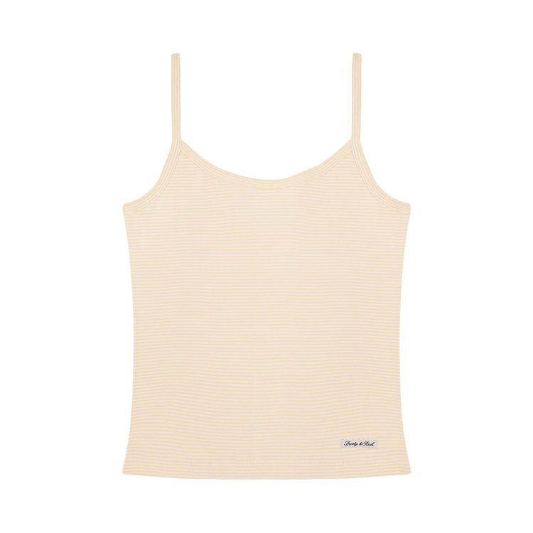 Sporty  Rich Signature Logo House Tank Almond Striped
